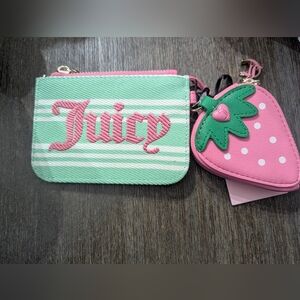 Juicy Couture Mint and Pink Purse Set